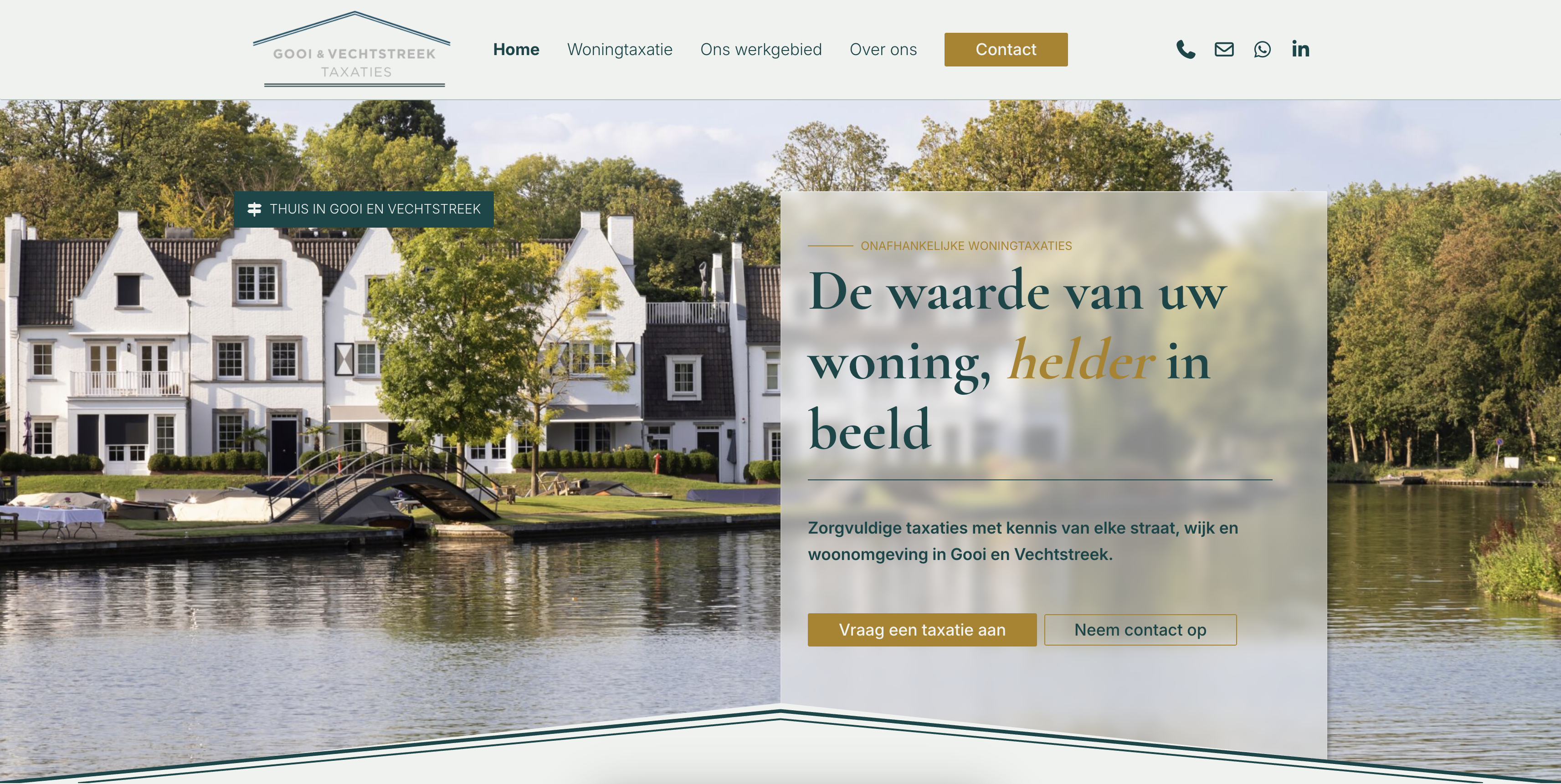 Homepage Gooienvechtstreektaxaties.nl